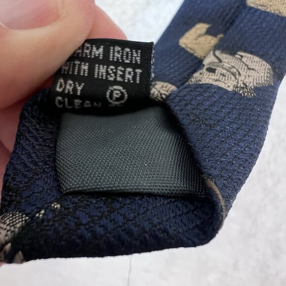Mens Royal Co Australia Neck Tie Navy Blue Kangaroo Koala Wombat 4” X 60” - Picture 6 of 10